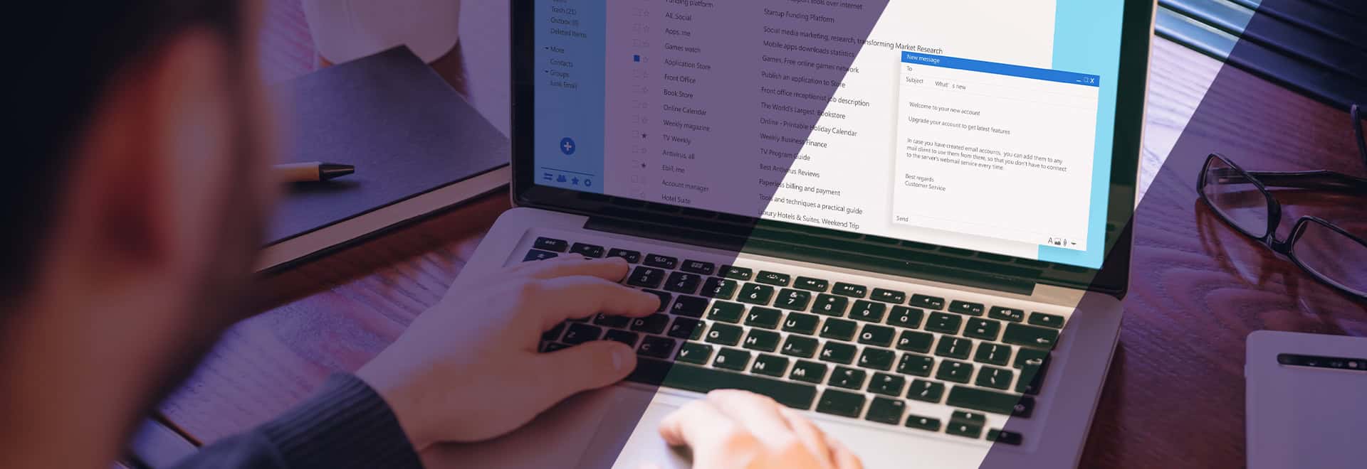 Redesigned email Marketing Application