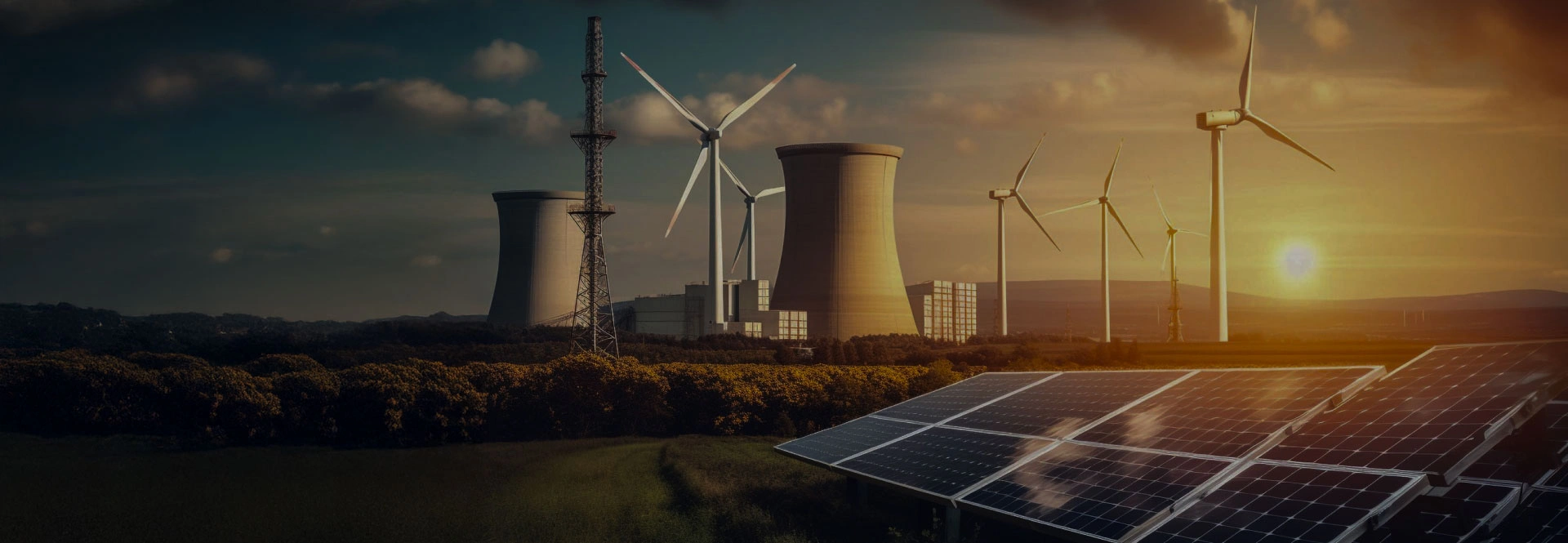 Energy and utilities industry digital transformation banner