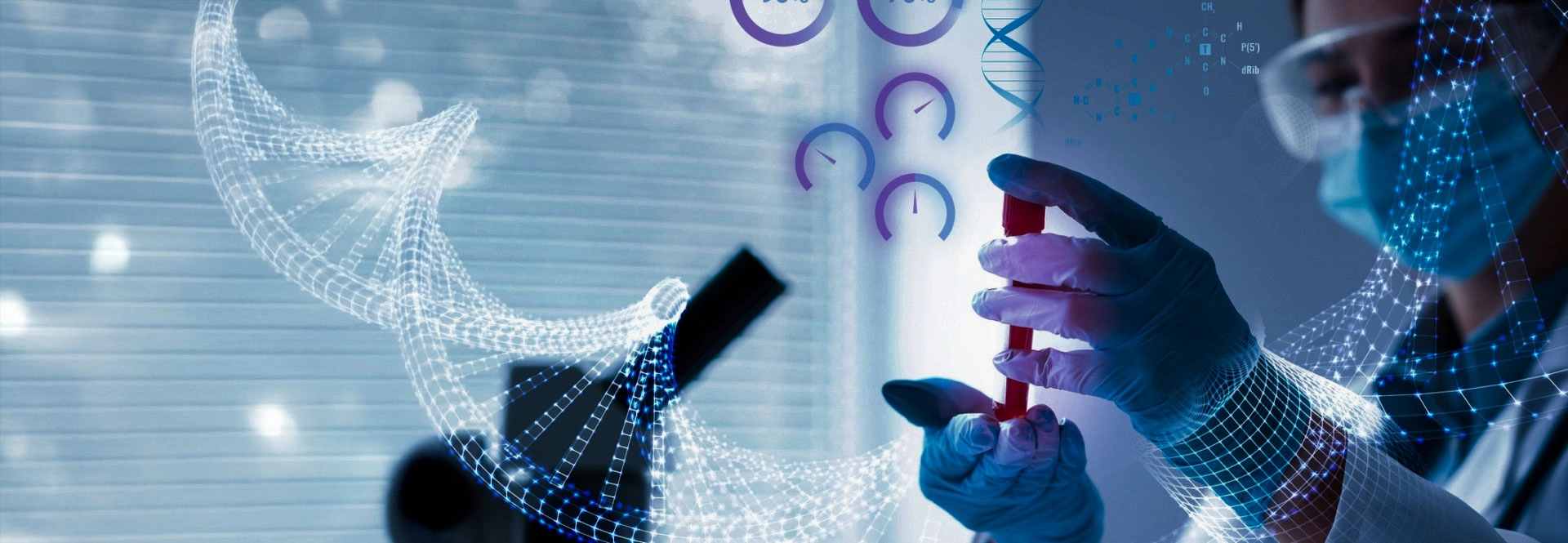 Pharma and life sciences industry digital transformation banner